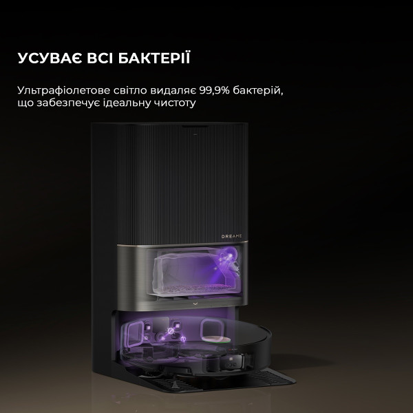 РОБОТ-ПИЛОСОС DREAME BOT X50 ULTRA BLACK (RLX85CE-6-BL) 12