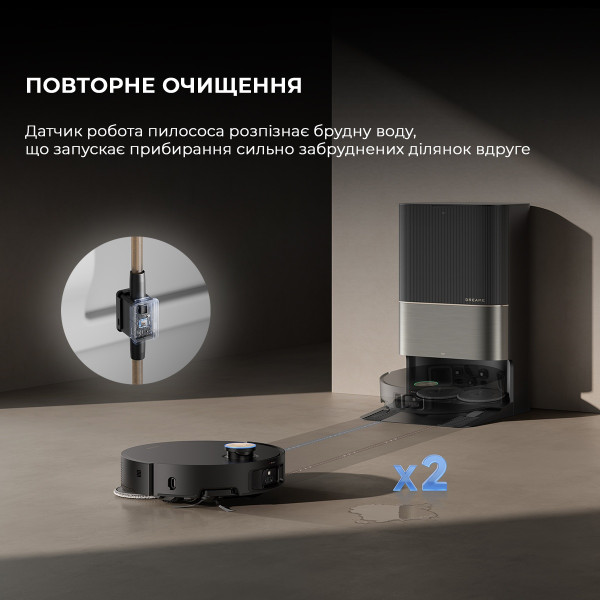 РОБОТ-ПИЛОСОС DREAME BOT X50 ULTRA BLACK (RLX85CE-6-BL) 21