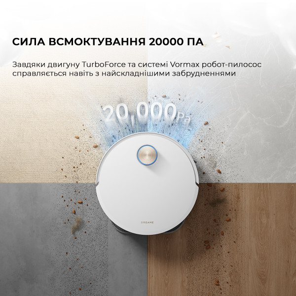 РОБОТ-ПИЛОСОС DREAME BOT X50 ULTRA WHITE (RLX85CE-6-WH) 3