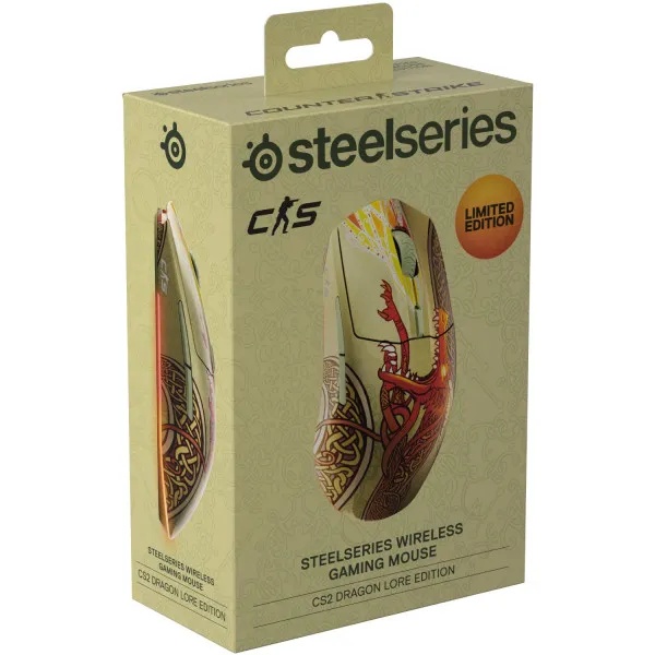 МИШКА STEELSERIES CS2 DRAGON LORE EDITION WIRELESS (62614) 6
