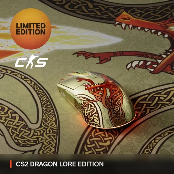 МИШКА STEELSERIES CS2 DRAGON LORE EDITION WIRELESS (62614) 8