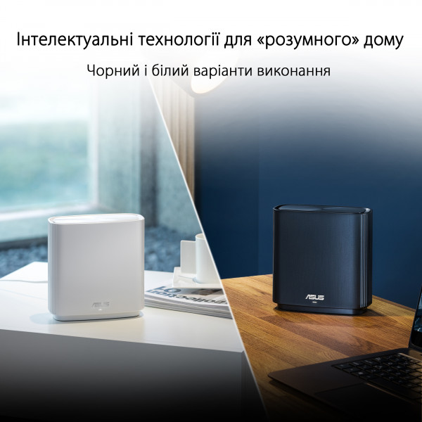 МАРШРУТИЗАТОР ASUS ZENWIFI CT8 2PK WHITE AC3000 3XGE LAN 1XGE WAN 1XUSB3.1 MESH GAMING 5