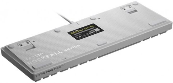 КЛАВИАТУРА HATOR ROCKFALL EVO HTK-631 WHITE (TKL OPTICAL ENG/ UKR/ RUS USB КЛАССИЧЕСКАЯ) 4