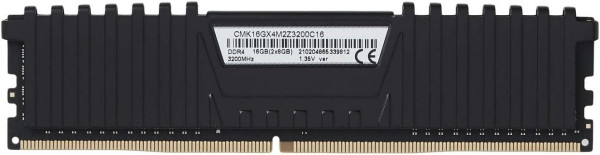 ОПЕРАТИВНА ПАМ'ЯТЬ CORSAIR 16GB (2X8GB) DDR4 3200 MHZ VENGEANCE LPX BLACK (CMK16GX4M2Z3200C16) 3