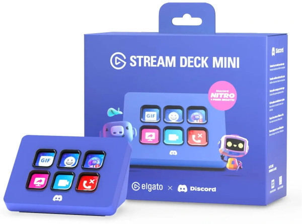 Контроллер для стриминга Elgato Stream Deck Mini Discord Edition