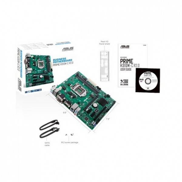 МАТЕРИНСКАЯ ПЛАТА ASUS PRIME H310M-C R2.0 BLACK SOCKET 1151 1