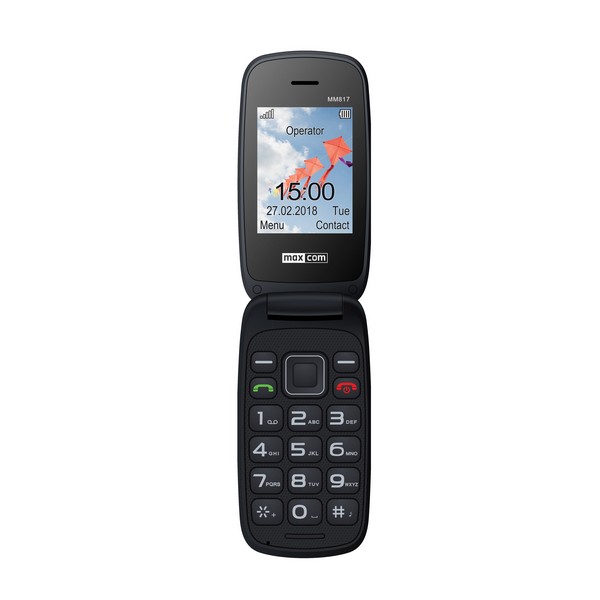 КНОПКОВИЙ ТЕЛЕФОН MAXCOM MM817 RED 0