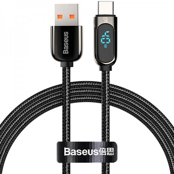ДАТА-КАБЕЛЬ BASEUS CATSK-01 1M USB (ТАТО)  -  USB TYPE C (ТАТО) BLACK 4