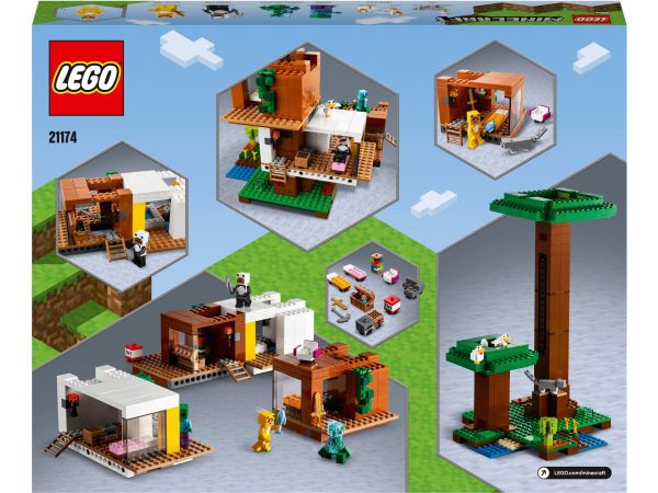 КОНСТРУКТОР LEGO MINECRAFT 21174 СОВРЕМЕННЫЙ ДОМИК НА ДЕРЕВЕ БЛОКОВЫЙ 4