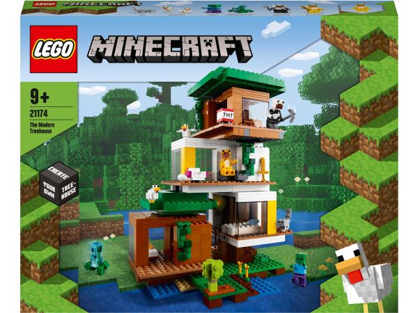 КОНСТРУКТОР LEGO MINECRAFT 21174 СОВРЕМЕННЫЙ ДОМИК НА ДЕРЕВЕ БЛОКОВЫЙ 5