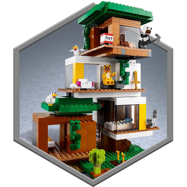 КОНСТРУКТОР LEGO MINECRAFT 21174 СОВРЕМЕННЫЙ ДОМИК НА ДЕРЕВЕ БЛОКОВЫЙ 7