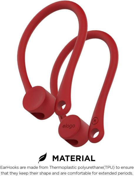 ТРИМАЧ ДЛЯ НАВУШНИКІВ ELAGO AIRPODS EAP-HOOKS-RD RED 3