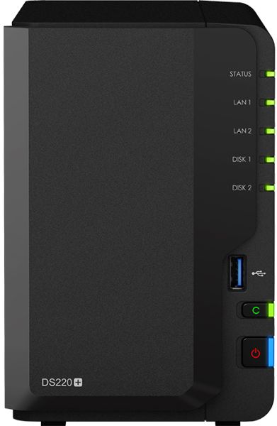 МЕРЕЖЕВЕ СХОВИЩЕ (NAS) SYNOLOGY DISKSTATION DS220 + DS220+ 5