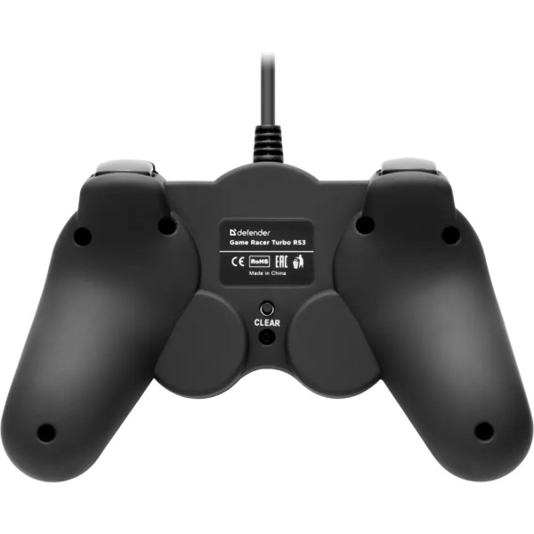ГЕЙМПАД DEFENDER GAME RACER TURBO RS3 PC/PS2/PS3 (64251) BLACK ПРОВОДНОЙ 3