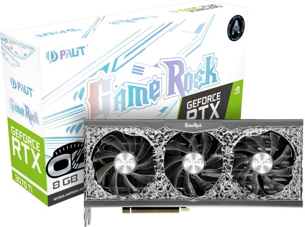 ВІДЕОКАРТА PALIT GEFORCE RTX 3070 TI GAMEROCK PCI-EX, OC 8GB GDDR6X 9