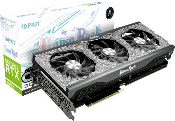 ВІДЕОКАРТА PALIT GEFORCE RTX 3070 TI GAMEROCK PCI-EX, OC 8GB GDDR6X 10