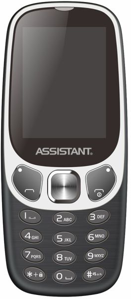 КНОПОЧНЫЙ ТЕЛЕФОН ASSISTANT AS 203 BLACK 0