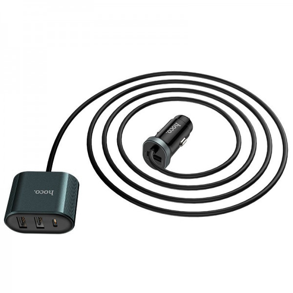 Адаптер автомобільний Hoco Z35 3USB PD3.0 18W 2.4 А Black на ⭐MTA.UA⭐ Купити за найвигіднішою ціною!