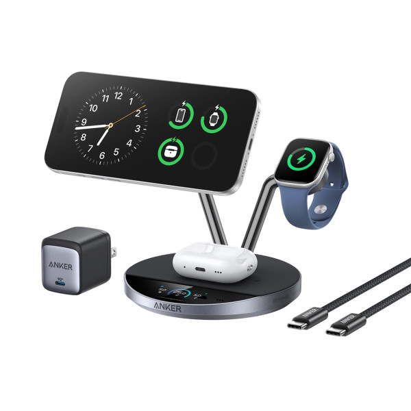 Бездротовий зарядний пристрій Anker Prime Wireless 3-in-1 Charging