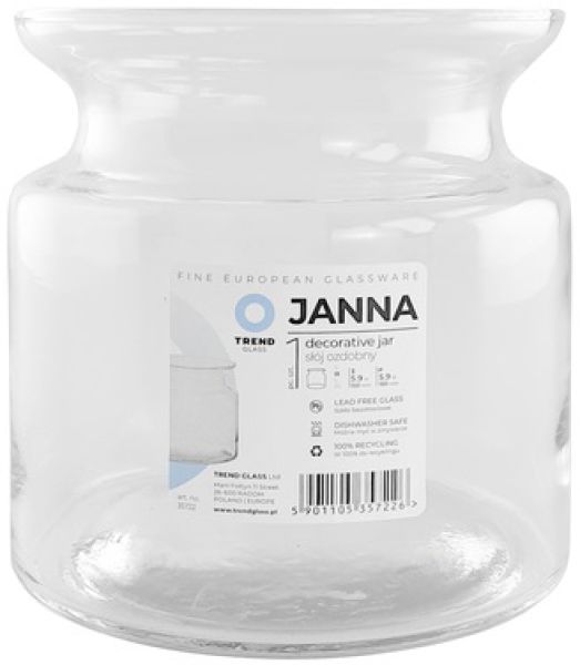 ВАЗА TRENDGLASS JANNA TRANSPARENT 15 СМ 0