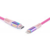 ДАТА-КАБЕЛЬ REAL-EL 1M USB TYPE C (ТАТО) - LIGHTNING (ТАТО) RAINBOW 0