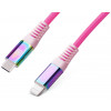 ДАТА-КАБЕЛЬ REAL-EL 1M USB TYPE C (ТАТО) - LIGHTNING (ТАТО) RAINBOW 1