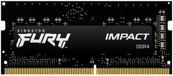 ОПЕРАТИВНАЯ ПАМЯТЬ KINGSTON FURY PC4-25600 ОПЕРАТИВНА ПАМ'ЯТЬ KINGSTON FURY SODIMM DDR4-3200 16384MB PC4-25600 IMPACT BLACK (KF432S20IB1/16) BLACK 16 0