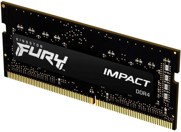 ОПЕРАТИВНА ПАМ'ЯТЬ KINGSTON FURY PC4-25600 ОПЕРАТИВНА ПАМ'ЯТЬ KINGSTON FURY SODIMM DDR4-3200 16384MB PC4-25600 IMPACT BLACK (KF432S20IB1/16) BLACK 16 1