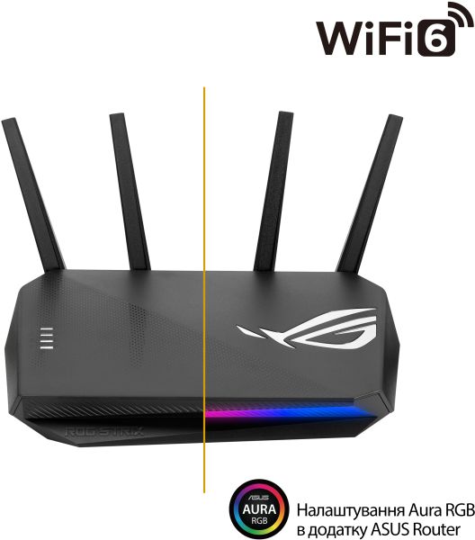 МАРШРУТИЗАТОР ASUS GS-AX3000 4XGE LAN 1XGE WAN 1XUSB3.2 MU-MIMO OFDMA MESH GAMING 1