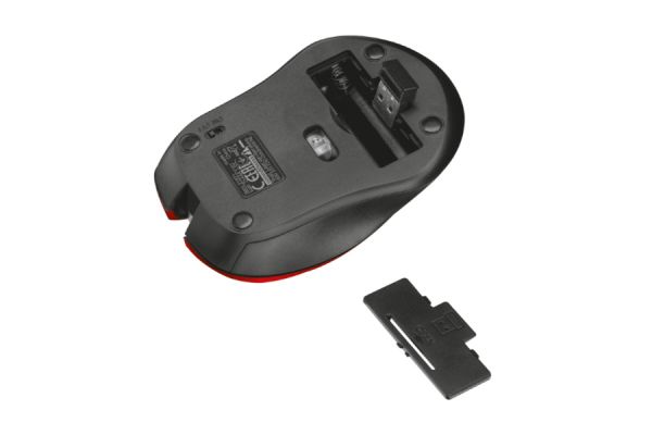МИШКА TRUST MYDO SILENT CLICK WIRELESS MOUSE RED (21871) 1