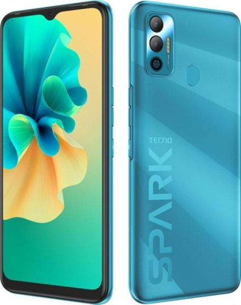 Смартфон Tecno Spark 7 KF6n 4/64GB NFC Morpheus Blue Dual SIM купити ...