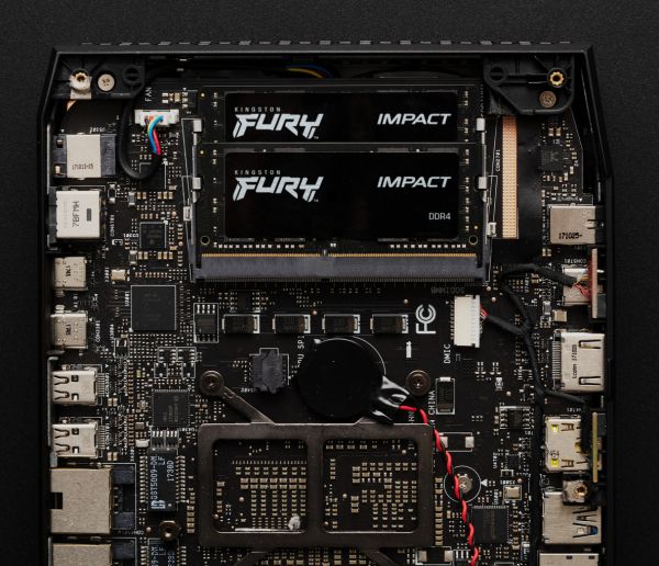 ОПЕРАТИВНАЯ ПАМЯТЬ KINGSTON FURY PC4-25600 ОПЕРАТИВНА ПАМ'ЯТЬ KINGSTON FURY SODIMM DDR4-3200 32768MB PC4-25600 (KIT OF 2X16384) IMPACT BLACK ( BLACK 1 4