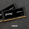 ОПЕРАТИВНАЯ ПАМЯТЬ KINGSTON FURY PC4-25600 ОПЕРАТИВНА ПАМ'ЯТЬ KINGSTON FURY SODIMM DDR4-3200 32768MB PC4-25600 (KIT OF 2X16384) IMPACT BLACK ( BLACK 1 5