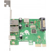 ПЛАТА РОЗШИРЕННЯ FRIME ECF-PCIETOUSB007.LP PCI-E TO USB3.0 TYPE-A+C (2 + 1 ПОРТИ) VL805 0