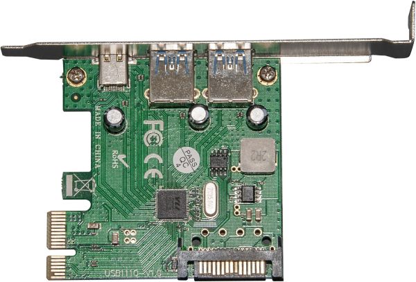 ПЛАТА РОЗШИРЕННЯ FRIME ECF-PCIETOUSB007.LP PCI-E TO USB3.0 TYPE-A+C (2 + 1 ПОРТИ) VL805 1