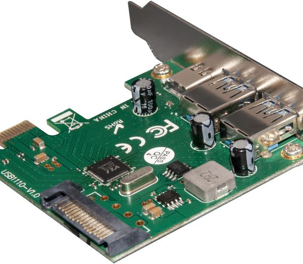 ПЛАТА РОЗШИРЕННЯ FRIME ECF-PCIETOUSB007.LP PCI-E TO USB3.0 TYPE-A+C (2 + 1 ПОРТИ) VL805 2