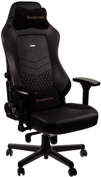 ИГРОВОЕ КРЕСЛО NOBLECHAIRS HERO REAL LEATHER NBL-HRO-RL-BLA BLACK 2