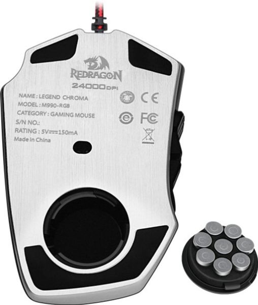 МЫШКА REDRAGON LEGEND CHROMA RGB IR BLACK USB 6