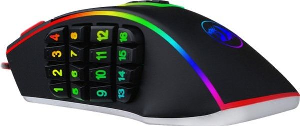 МЫШКА REDRAGON LEGEND CHROMA RGB IR BLACK USB 7