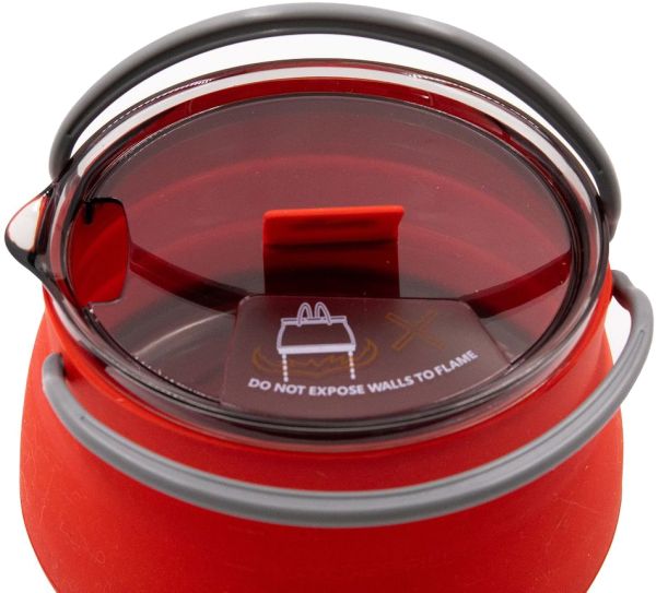 ЧАЙНИК ТУРИСТИЧНИЙ TRAMP TRC-125 TERRACOTTA 1 Л 15 Х 15 Х 9.5 СМ,СИЛІКОНОВИЙ, З МЕТАЛЕВИМ ДНОМ 3