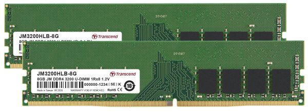 ОПЕРАТИВНАЯ ПАМЯТЬ TRANSCEND JM3200HLB-16G 16 GB DDR4 3200 MHZ 0