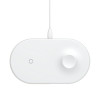 БЕСПРОВОДНОЕ ЗАРЯДНОЕ УСТРОЙСТВО BASEUS (WX2IN1-02) WHITE SMART 10W 2 IN 1 8