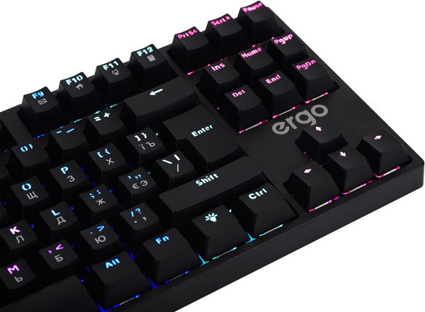 КЛАВІАТУРА ERGO KB-915 BLACK (TKL USB ДРОТОВА) 9