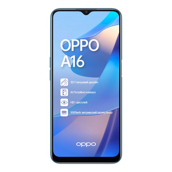 СМАРТФОН OPPO A16 3/32GB BLUE 1