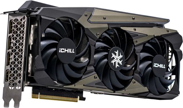 ВИДЕОКАРТА INNO3D GEFORCE RTX 3080 ICHILL X4 LHR, 10GB, GDDR6X, PCI-EX 10