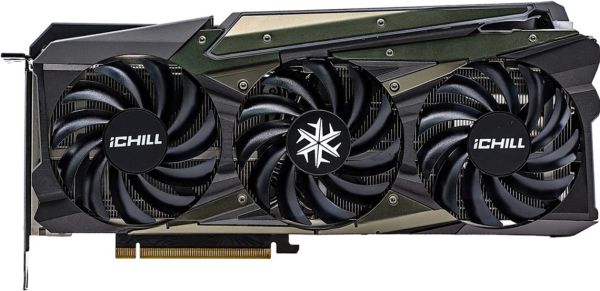 ВИДЕОКАРТА INNO3D GEFORCE RTX 3080 ICHILL X4 LHR, 10GB, GDDR6X, PCI-EX 1