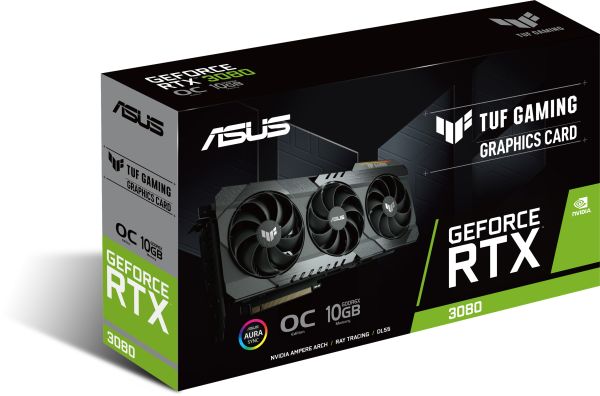 ВИДЕОКАРТА ASUS GEFORCE RTX 3080 TUF GAMING OC EDITION V2 LHR 10GB, GDDR6X, PCI-EX 8