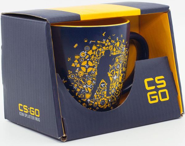 ЧАШКА VALVE CS:GO ICON SPLATTER MUG (ACOU090MMG1-NAVY) 350 МЛ 1