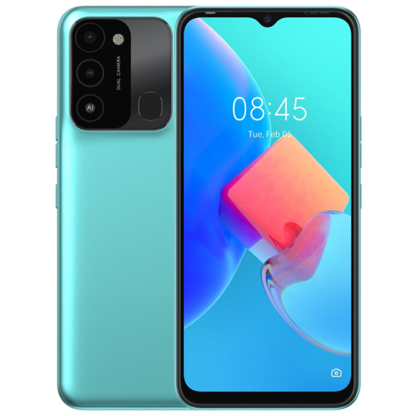 СМАРТФОН TECNO SPARK 8С KG5K 4/128GB DUAL SIM TURQUOISE CYAN 0
