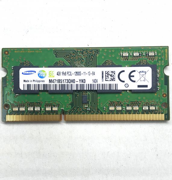 OЗУ SAMSUNG SODIMM 4GB 1RX8 PC3L-12800S-11-13-B4 DDR3L 1600MHZ (ОРИГИНАЛ С РАЗБОРКИ) (БУ) 0